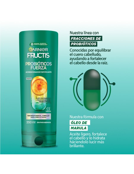 ACONDICIONADOR FRUCTIS PROBIOTICOS FUERZA 350 cc