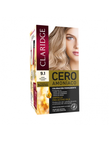 KIT SIN AMONIACO CLARIDGE RUBIO CLARO CENIZA T 9.1  