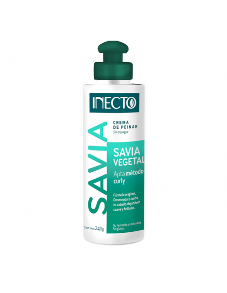 CREMA PARA PEINAR INECTO SAVIA VEGETAL 240 gr