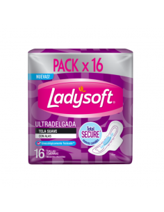 TOALLAS FEMENINAS LADYSOFT t.f.ul.delg.u.suave c/a  