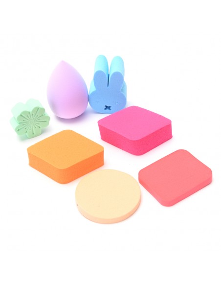 ESPONJAS FACIALES SKORA para maquillaje set x 6un 1 un