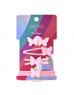 PELO-BROCHES Y COLITAS- SKORA SET INFANTIL  
