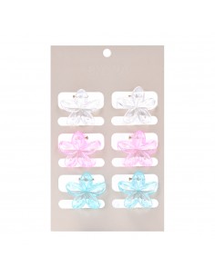 PELO-BROCHES Y COLITAS- SKORA SET FLOR 6 un
