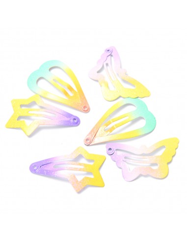 PELO-BROCHES Y COLITAS- SKORA SET HEBILLAS TICTAC FORMITAS 6 UN