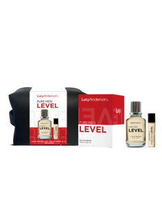 SET DE PERFUME LUCY ANDERSON EDP PURE MEN LEVEL+MINI 20CC+NECES 105 cc