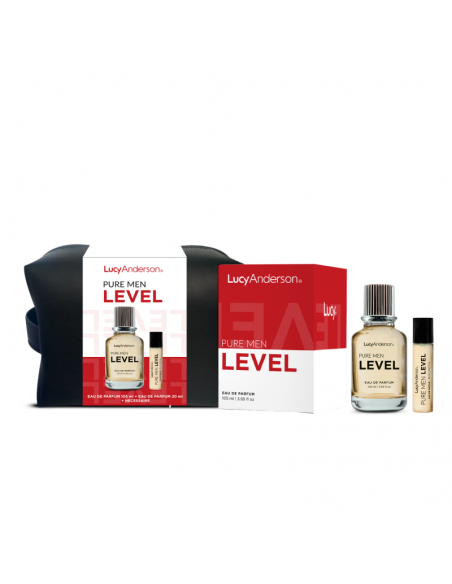 SET DE PERFUME LUCY ANDERSON EDP PURE MEN LEVEL+MINI 20CC+NECES 105 cc