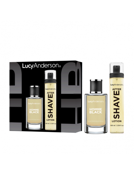 SET DE PERFUME LUCY ANDERSON EDT HOMME BLACK+AFTER SHAVE X100CC 100 cc