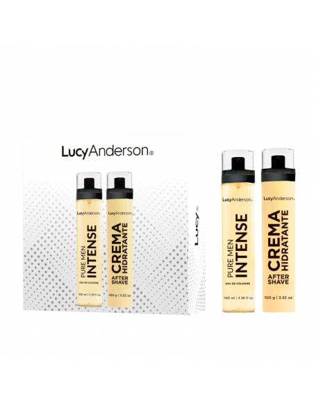 SET DE PERFUME LUCY ANDERSON PURE MEN INTENSE EDC+AFTER SHAVE100 100 cc