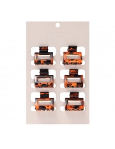 PELO-BROCHES Y COLITAS- SKORA SET BROCHES CUADRADOS 6 un