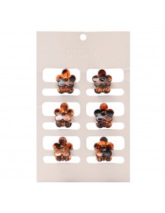 PELO-BROCHES Y COLITAS- SKORA SET BROCHES MARGARITAS 6 un