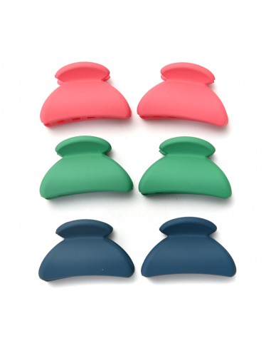 PELO-BROCHES Y COLITAS- SKORA SET BROCHE COLOR 7CM 6 UN