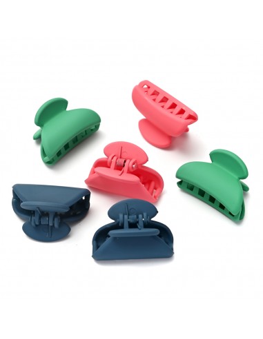 PELO-BROCHES Y COLITAS- SKORA SET BROCHE COLOR 7CM 6 UN