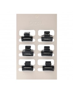 PELO-BROCHES Y COLITAS- SKORA SET RECTANGULAR 6 un