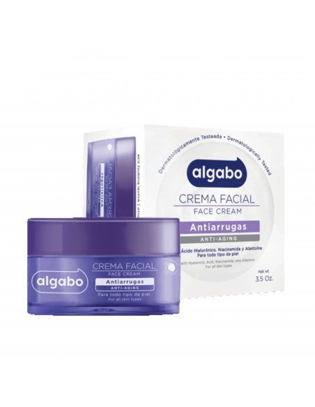 CREMA PARA ROSTRO ALGABO ANTIAGE - ANTIARRUGAS 100 gr