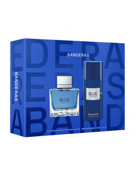 SET A BANDERAS BLUE SEDUCTION EDT X100+DEO