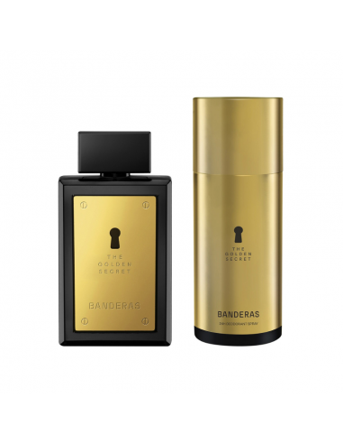 SET DE PERFUME ANTONIO BANDERAS GOLDEN SECRET EDT + DEO X150 100 CC