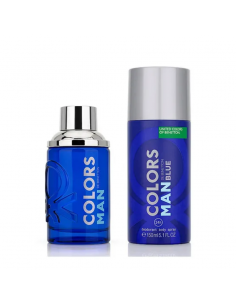 SET BNT COLORS BLUE MAN EDT X100+DEO