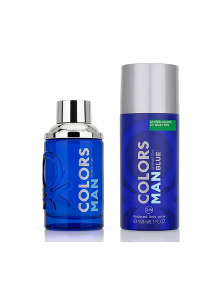 SET BNT COLORS BLUE MAN EDT X100+DEO