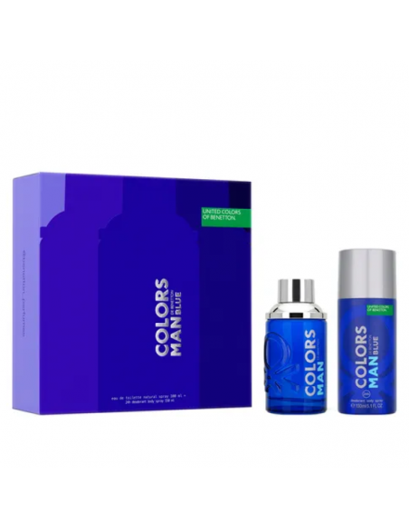 SET BNT COLORS BLUE MAN EDT X100+DEO