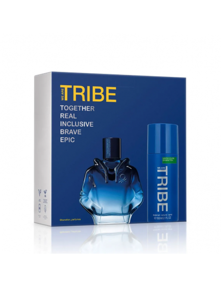 SET BENETTON TRIBE EDT X90CC+DEO150 