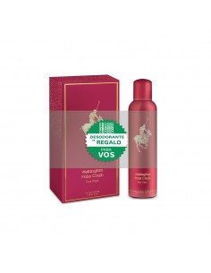 SET DE PERFUME WELLINGTON POLO CLUB EDP ROJO + DEO 150CC REGALO 90 cc