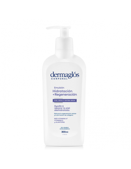 CREMA PARA CUERPO DERMAGLOS EMULSION HIDRATANTE+REGENERACION 300 cc