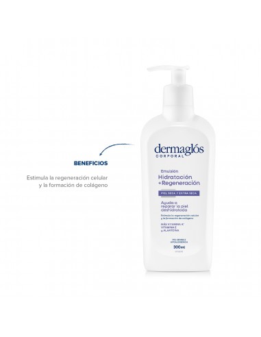 CREMA PARA CUERPO DERMAGLOS EMULSION HIDRATANTE+REGENERACION 300 CC