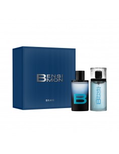 SET DE PERFUME BENSIMON BRAVE EDP + COOL SPRAY 75CC 50 cc