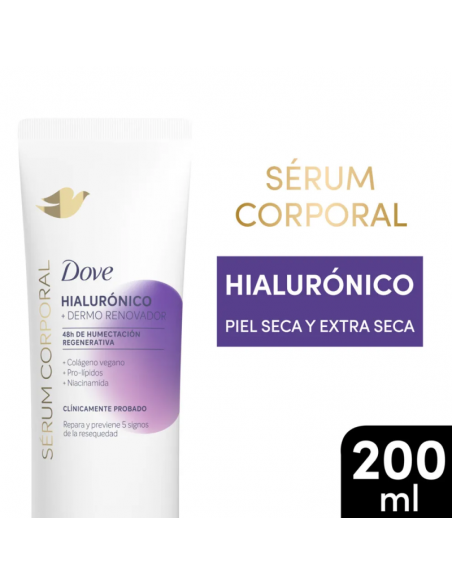 CREMA PARA CUERPO DOVE hialuronico 200 cc