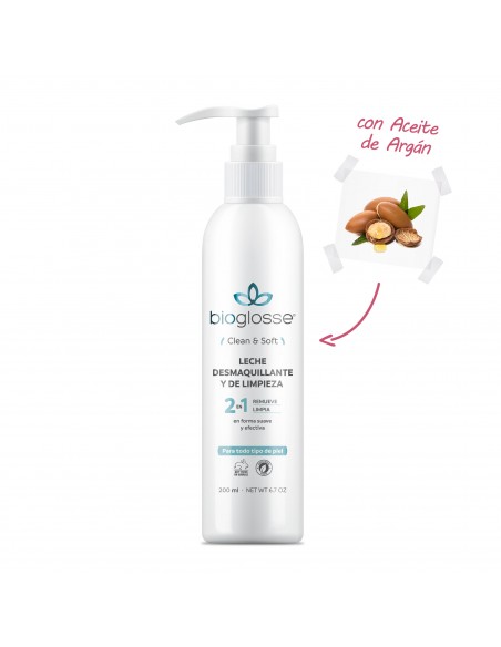 DESMAQUILLANTE BIOGLOSSE LECHE DE LIMPIEZA 2 EN 1 200 cc