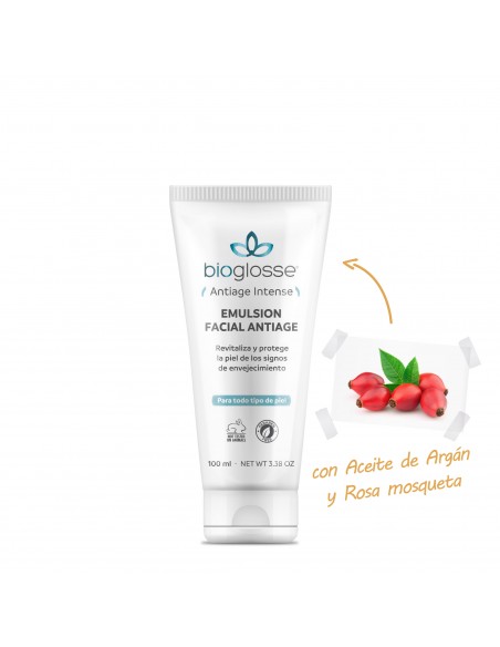 CREMA PARA ROSTRO BIOGLOSSE EMULSION ANTIAGE 100 cc