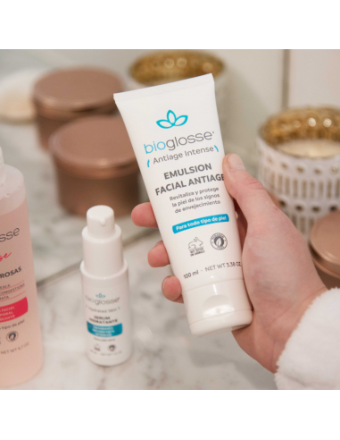 CREMA PARA ROSTRO BIOGLOSSE EMULSION ANTIAGE 100 CC