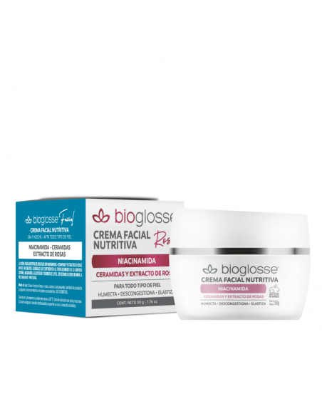 CREMA PARA ROSTRO BIOGLOSSE NUTRITIVA - NIACINAMIDA 50 cc