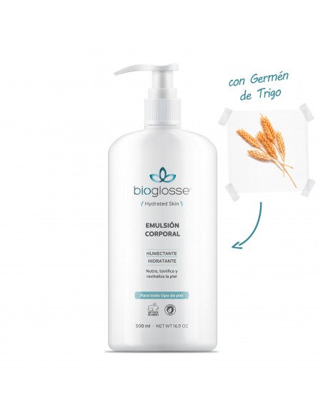 CREMA PARA CUERPO BIOGLOSSE EMULSION 500 cc