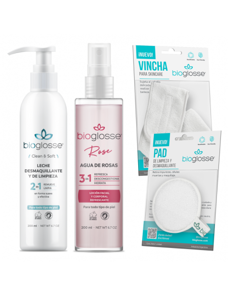 SET DE CREMA BIOGLOSSE KIT FACIAL + ACCESORIOS  