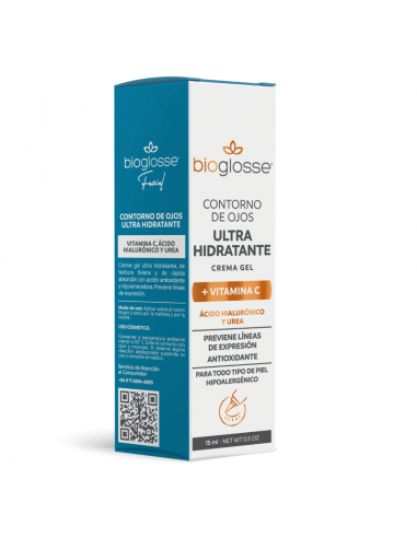 CREMA PARA ROSTRO BIOGLOSSE CONTORNO OJOS ULTRA HIDRATANTE 15 CC