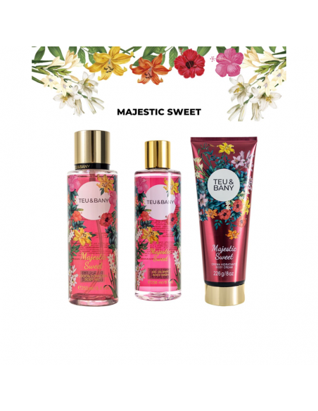 COLONIAS/PERFUMES/LOCIONES TEU & BANY MIST MAJESTIC SWEET 250 cc
