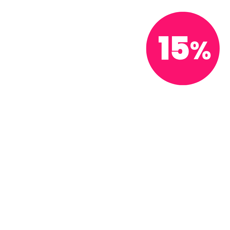 15,00% de descuento