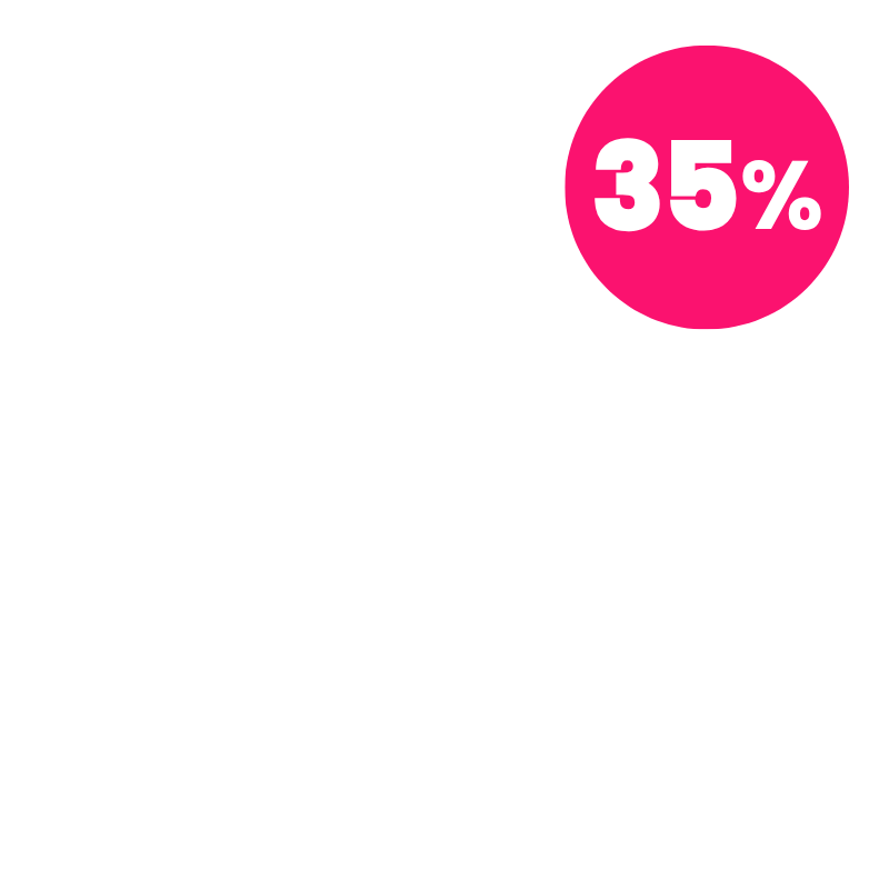 35,00% de descuento