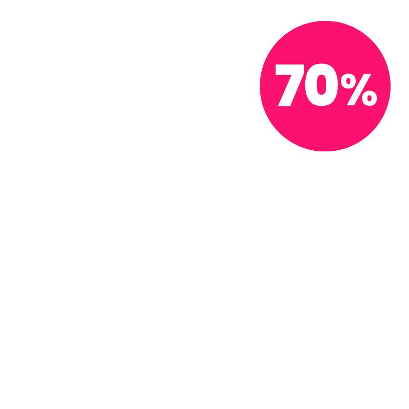 70,00% de descuento